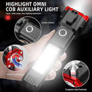 Rechargeable LED Flashlight USB-C available in Pakistan at Nazly Store