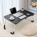 Portable Laptop Table Black Wood available in Pakistan at Nazly Store