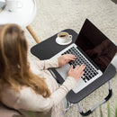 Portable Laptop Table Black Wood available in Pakistan at Nazly Store