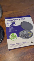 5 In 1 Multifunctional Data Cable Set 60W Fast Charging
